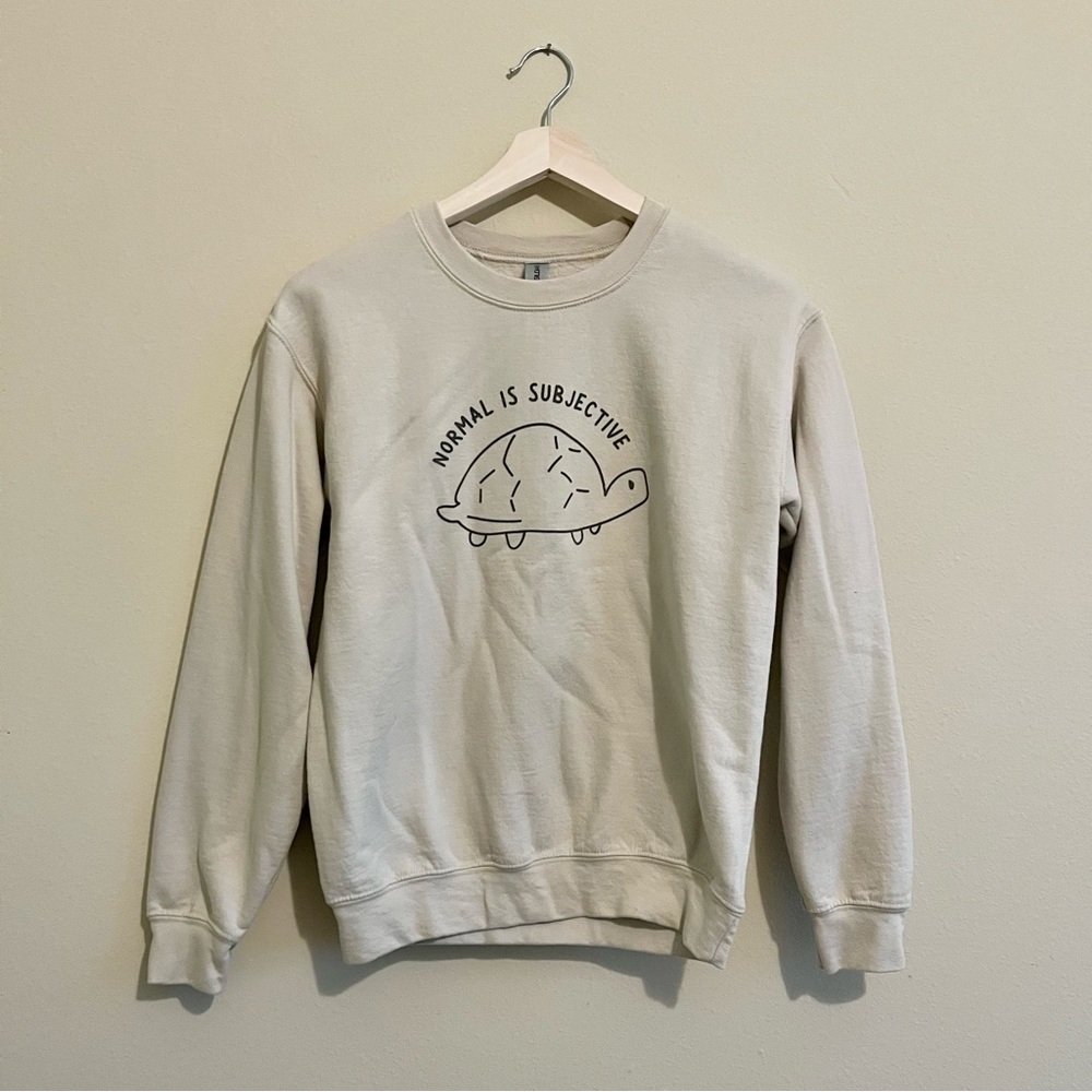 “Normal is Subjective” Turtle Sweatshirt
